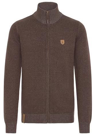 Indicode IDAndy Herren Zip-Jacke Pullover Zipper Grobstrick