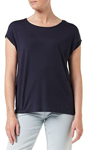 Vero Moda NOS Vmava Plain Ss Top Ga Noos, T-Shirt Femme, Bleu (Night Sky Night Sky), 42 (Taille fabricant: Large)