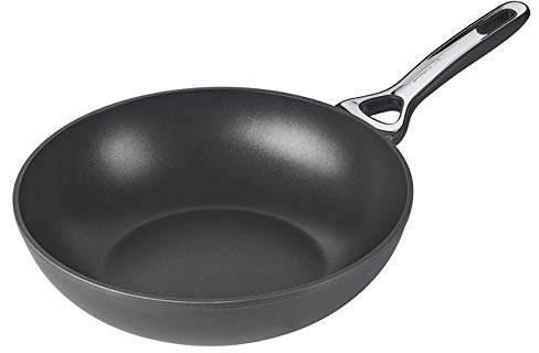Pyrex RP28BW4 Origin + Wok, Aluminium, Black, 28cm