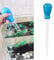 Greenlans Mini-Wasserwechsler für kleine Aquarien, manuelle Saugrohrpumpe, Siphon, Wasserabsauger, Saug-Gerät, Kies-Reinigung, Tropf-Feeder, Blau