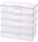 BENECREAT 5 Pack 19x7.8x4cm großer rechteckiger Kunststoff Aufbewahrungsboxbehälter mit Entlüftung für Model Tool, Vinyl Tool Storage, Crafting oder Office Accessory Storage