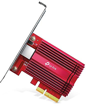 TP-Link 10GB PCIe Network Card (TX401)-PCIe to 10 Gigabit Ethernet Network Adapter,Supports Windows 11/10/8.1/8/7, Windows Servers 2019/2016/2012 R2, and Linux, Including a CAT6A Ethernet Cable