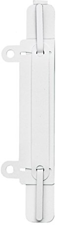 VELOFLEX - Selbstklebende Schnellheftermechanik PP 150 x 20 mm, 100 Stück | PP-Vollkunststoff, Heftzunge aus Metall, weiß lackiert, ausschiebbare Abheftvorrichtung