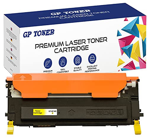 Toner XL Kompatibel mit Samsung CLT-407 CLT-407S CLT-Y4072S für Samsung CLP-320 CLP-321 CLP-325 CLP-326 CLX-3180 CLX-3185 (Gelb)