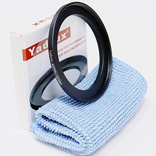43 mm auf 52 mm Step-Up-Ring, für Kameraobjektive und Filter, Metallfilter, Step-Up-Ringadapter, der Anschluss 43 mm Objektiv auf 52 mm Filterobjektiv-Zubehör