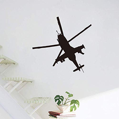 Hubschrauber Wandaufkleber Schlafzimmer Vinyl Aufkleber Wohnkultur Wohnzimmer Wandaufkleber 59X62Cm