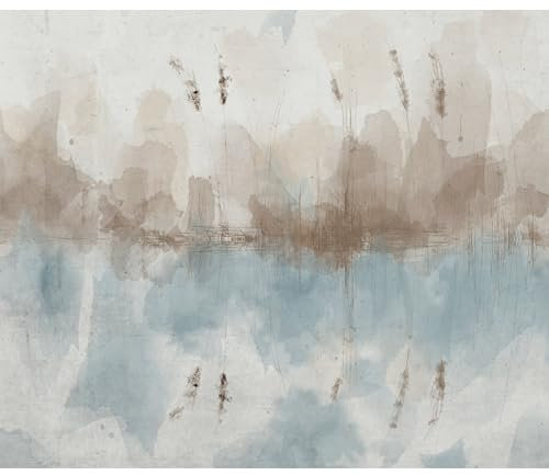 decomonkey Fototapete Pflanzen 450x315 cm Tapete Fototapeten Vlies Tapeten Vliestapete Wandtapete moderne Wand Wandbild Schlafzimmer Wohnzimmer Abstrakt