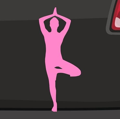 Yoga Baum Aufkleber -6 Größen 21 Farben- Asana Mantra Konzentration Balance Ruhe