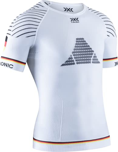 X-Bionic Invent 4.0 Frankreich T-Shirt Kompressionstrikot Laufen Laufen mit kurzen Ärmeln Deutschland Mann Grösse S