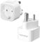 Reiseadapter Indien, Deutschland nach Indien Reiseadapter 2 Stück, PABANCE Reisestecker indien Typ D mit Erdungsschutz, Steckdosenadapter für Indien, Sri Lanka, Nepal, Niger(Weiß), Stromadapter indien