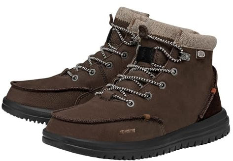 Hey Dude Herren Bradley Leather Fashion Boot, Brown, 39 EU