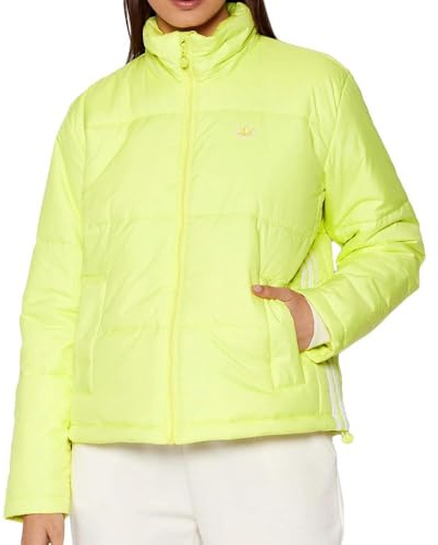 Adidas Puffer Damen Daunenjacke, Neongelb, gelb, 42