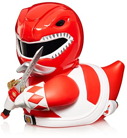 TUBBZ Roter Ranger Sammel-Enten-Vinylfigur - Offizielle Power Rangers Merchandise - Kinder TV & Filme