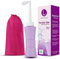 laphang Portable Bottle 500ml Purple Bottle Bidet with Waterproof Pouch and Cap – PP + TPR, Leak Proof & Scratch Resistant –Perineal Clean for Postpartum Hemorrhoids Healing, Maternity Kit Essentials