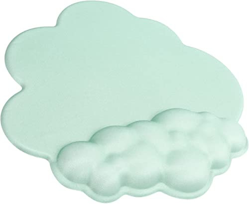 AJAZZ Cloud-Soft Gaming-Mauspad,Handgelenkauflage,Ergonomisches Cloud-Handgelenkauflage Mauspad mit Memory Schaum,Rutschfeste Unterseite,Leicht,Einfache Schmerzlinderung,Bequem für Heimbüro,PC,Mac