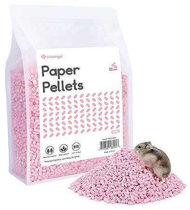 Niteangel® Ropa de cama de papel para hámster para hámsteres enanos sirios, jerbos, ratones, ratones, lemming degus u otras mascotas de tamaño pequeño (rosa)