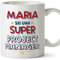 Mugffins Tazza Personalizzata in ceramica per PROJECT MANAGER donna 11 oz / 350 ml - In italiano - Sei Super - Idea regalo per compleanno, anniversario, natale, laurea