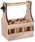 UNUS Home Portabotellas de madera para 6 botellas sin etiqueta, portabotellas con abrebotellas, idea de regalo para hombres, cumpleaños, día del padre