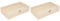 Rayher Holz Schatulle Rahmen, FSC Mix Credit, unbehandelt, mit Metall-Klappverschluss, Größe: 24.70 cm x 14.90 cm x 5.90 cm, 62296000 (Packung mit 2)