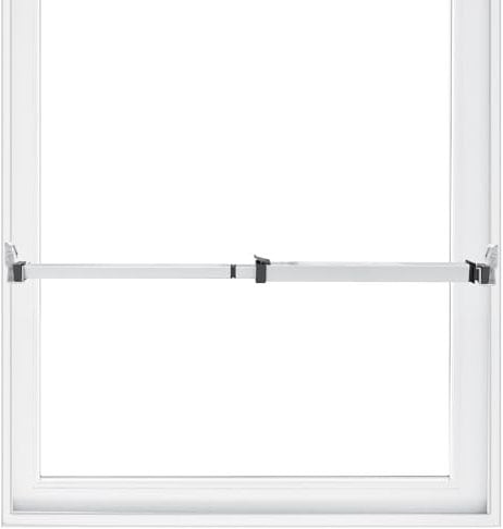 SecurityMan Fenster-Sicherheitsstange – einfache Installation für horizontale/vertikale Fenster – verstellbare Fenstersicherung (kindersicheres/robustes Eisen) – ausziehbar (36,2 cm bis 94 cm)