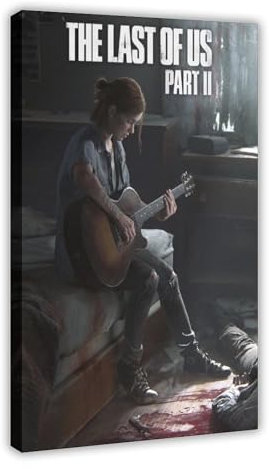 The Last of Us Teil II Poster (13), Leinwand-Poster, Wandkunst, Dekordruck, Bild, Gemälde für Wohnzimmer, Schlafzimmer, Dekoration, Rahmenstil, 60 x 90 cm
