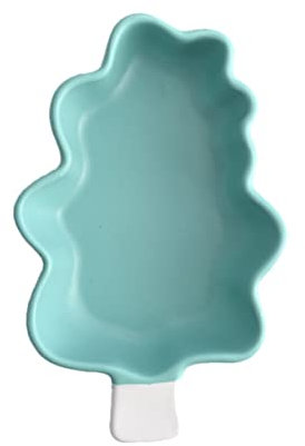 Ciieeo Christmas Tree Ceramic Baking Bowl for Fruit Salad Dessert Baking Ceramic Bowls for Roasted