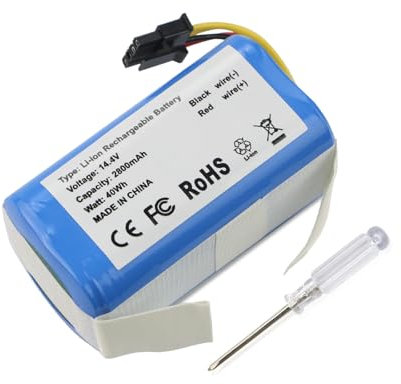 ANTIEE 2800mAh Ersatzakku Kompatibel mit AIRROBO P10 Aspirapolvere RoboVac Home Vacuum Cleaner Heimroboter 14.4V Total Clean Staubsauge