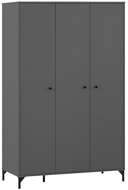 Schildmeyer Kleiderschrank Smash 701905, anthrazit, 118,8 x 60 x 191,2 cm