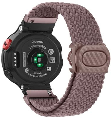 Geflochten Armband für Garmin Forerunner 220 230 235 735XT 620 630 Ersatzarmband, Elastisches Verstellbares Geflochtenes Nylon Solo Loop Sport Armbänder Kompatibel mit Forerunner 220 230 235 (15)