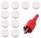 10Pcs Desk Grommet Cable Grommet with Hole Saw 25mm Desk Cable Hole Cover White Computer Grommet Plastic Desk Cable Wire Grommet(White,25mm)