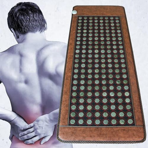HAILM Jade Infrared Heating Pad, Natural Jade And Tourmaline Heating Pad, Negative Ion Mat, Bio Mats Infrared, Warms Your Back And Waist, for Home Office,70x190cm