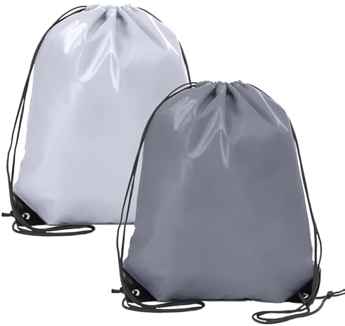 Sac Cordon de Sport,2 pièces Sac a Cordon,34×42 cm Sac Tissu Cordon Sport,Sac à Dos de Sport à Cordon pour Gymnases, Camps, écoles, Voyages,Sac Tissu Cordon Imperméable pour Enfants Adultes Unisexe