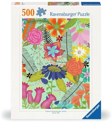 Ravensburger Puzzle 12001382 - Flowerjugle - 500 Teile Puzzle für Erwachsene ab 12 Jahren