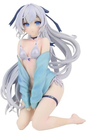 Epitome Aqua Anime Figure Cute Sexy Anime Characters Kneeling Position Action Figure Sexy Anime Figure PVC Model Statue Desktop Decoration Collection Gifts for Fans