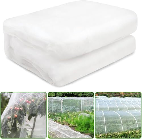 3 * 20M Gemüsenetz Feinmaschig Insektennetz Garten Gemüsebeet Schutznetz Gartennetz Pflanzennetz Gemüse Blumen Insektenschutznetz Kulturschutznetz Kohl