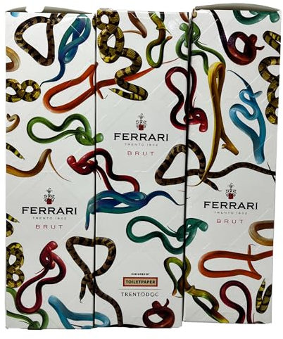 Ferrari by Seletti 3 bottiglie di Ferrari Trento DOC in Cofanetto Limited Edition firmato Seletti (Serpenti)