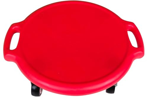 Kinder Rollbrett Balance Board Für Kinder, Scooter Board mit Haltegriffen und Umlenkrollen, Kindersport zur Förderung von Balance, Motorik & Koordination, Balance Spiel ab 3 Jahren