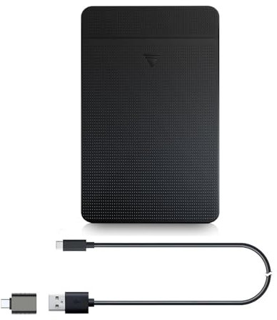 ezekers 750GB USB 3.0 USB C Ultra Slim Portable External Hard Drive HDD Compatible with PC, Mac, Laptop, Xbox, Xbox One, PS4, PS5 (storage only), iPhone 15 & 16, Android (Samsung, Sony)