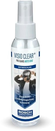 VisioClear® | 1x 100 ml Antibeschlagsreiniger, Antistatik Spray mit Sprüher entfernt Schmutz & verhindert Beschlagen, reinigt Sportbrillen streifenfrei – für Fahrrad, Schwimmen usw.