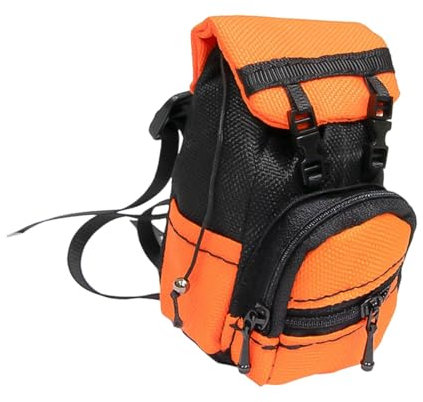 Amagogo RC Car Simulationsbeutel Zubehör Dekoration Mini Hobby Modell Aufbewahrung Tasche Universal für 1: 8 1:10 Fahrzeug Ersatzteile Vorräte, Orangefarbener Rucksack