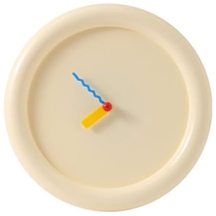 HLBEST Zeitgenössische Seifenblasen-Uhr mit cremefarbenen Designs, leises Uhrwerk, Tischuhr, um jedem Raum Spaß und Frische zu verleihen