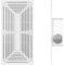 RUNZE765Z Ventilatore di Scarico Ventilatore da soffitto Universale 2 in 1 for Bagno e Cucina, ad Alta Potenza, 30x60 cm Ventilatori per Cucina