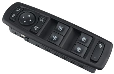 Levé Vitre Interrupteur Vitre Électrique Côté Conducteur Gauche Pour Fluence Megane 3 Laguna 3 2008-2016 Accessoires Voiture Bouton Lève Vitre(Le noir)