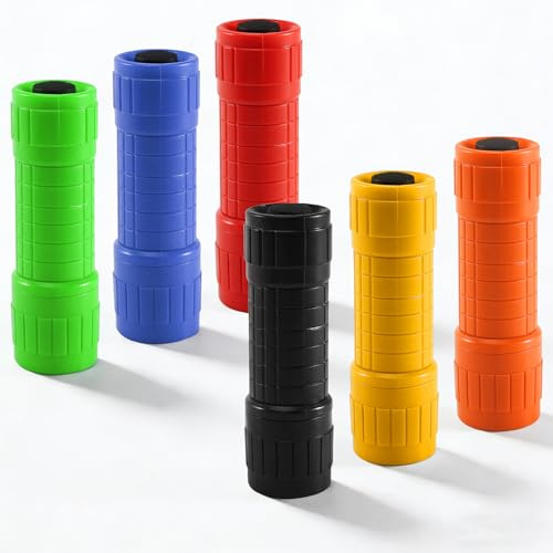 Joycabin 6 Stück Mini LED Taschenlampe für Kinder, kleine Kinder Taschenlampe Handlampe für Camping Outdoor Wandern Notfälle Kindergeburtstag Party Geschenke (Mit 18 AAA Batterien)