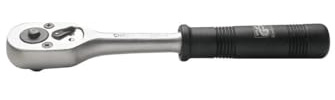 SW-Stahl 05700SB Umschaltknarre 1/4 Zoll - Ratsche mit 36 Zähnen | Werkzeug-Knarre aus Chrom-Vanadium-Stahl, 15 cm Gesamtlänge, Hebel-Umschaltung für Rechts- & Linkslauf, Druckknopfauslösung