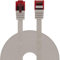 BIGtec Ethernet LAN Kabel 10m flexibles flaches Netzwerkkabel Patchkabel grau flachband Cable Gigabit DSL ISDN Flachbandkabel Verlegekabel RJ45 Stecker