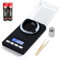 Hotloop Feinwaage Milligramm Waage 50 X 0.001g Professionelle Digitale Milligramm Scale Taschenwaage Laborwaage Briefwaage Goldwaage Medikamentenwaage mit Pinzette Kalibriergewicht und Wiegepfanne