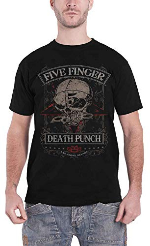 Five Finger Death Punch T Shirt Wicked Band Logo Nue offiziell Herren