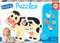 Educa - Bauernhof, Baby Puzzleset mit 5 Puzzles für Kinder ab 12 Monaten (17574)