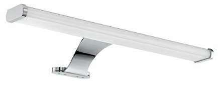 EGLO LED Spiegelleuchte Vinchio, 1 flammige LED Spiegellampe aus Stahl und Kunststoff, Badezimmer Lampe in Chrom, Weiß, LED Feuchtraumleuchte, IP 44, L 40 cm